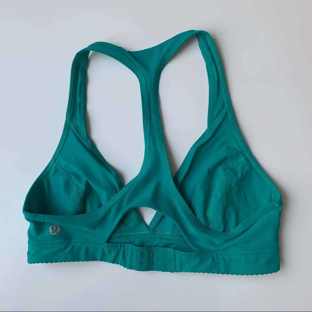 lululemon EUC Mesh Triangle Top Racer Back Sports Bra with Adjustable Band - Picture 2 of 5